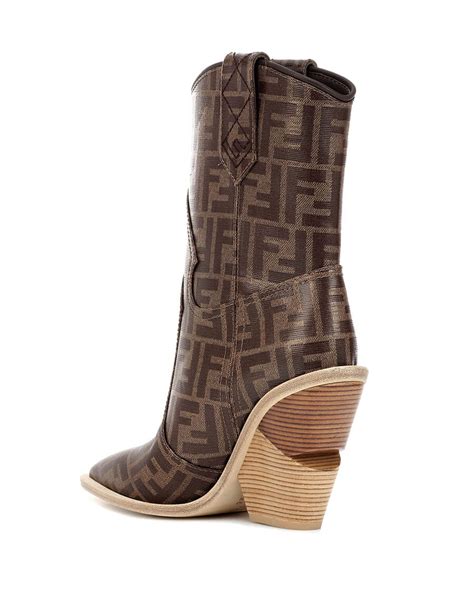 fendi printed cowboy boots|Fendi combat boots sale.